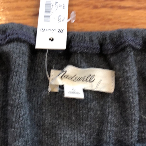 NWT Madewell peplum grey sweater - Picture 2 of 2